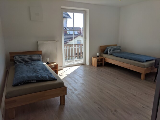 Betten im Doppelzimmer nach S/