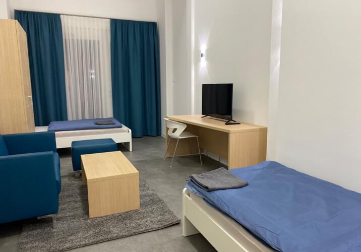 Zweibettzimmer Wohnung mit Küc
